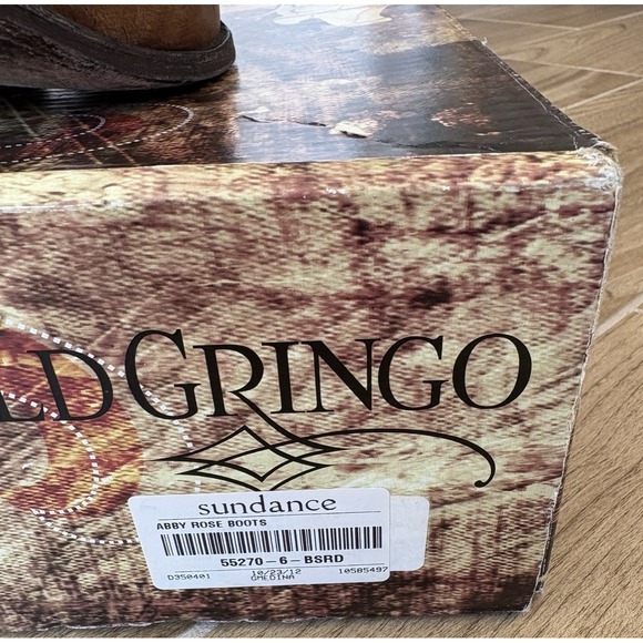 Old Gringo Abby Rose Floral Leather Embroidered Cowboy Boots 6 Western Rodeo - Picture 13 of 16